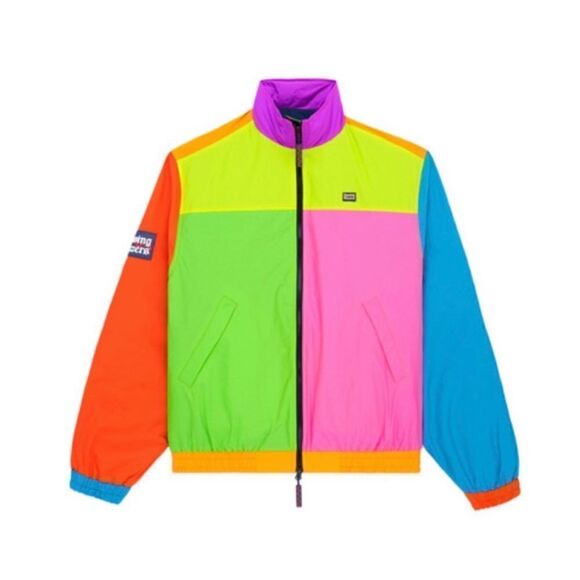 NWT Rowing Blazers Colorblock cashball jacket neon colorblock size M and large - Picture 1 of 6